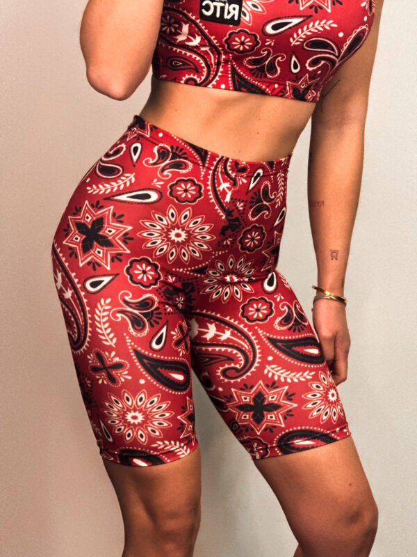 Ποδηλατικό Κολάν Alexia Red Bandana Print