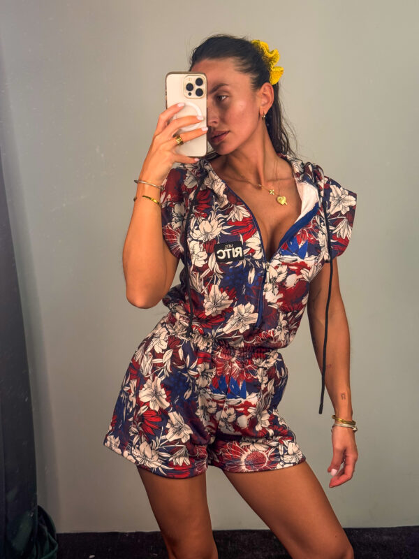Βαμβακερή Ολόσωμη Φόρμα Naomi Tropical Floral Print