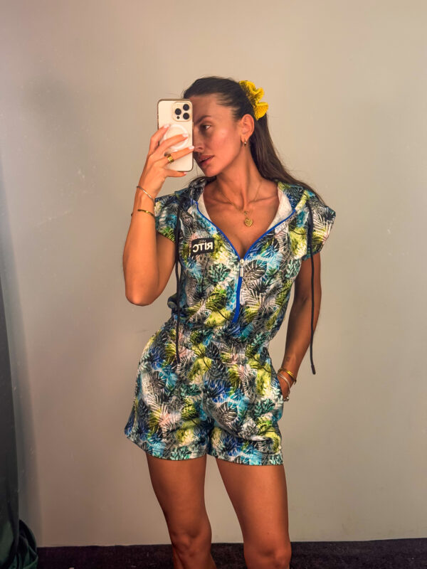 Βαμβακερή Ολόσωμη Φόρμα Naomi Tropical Jungle Print