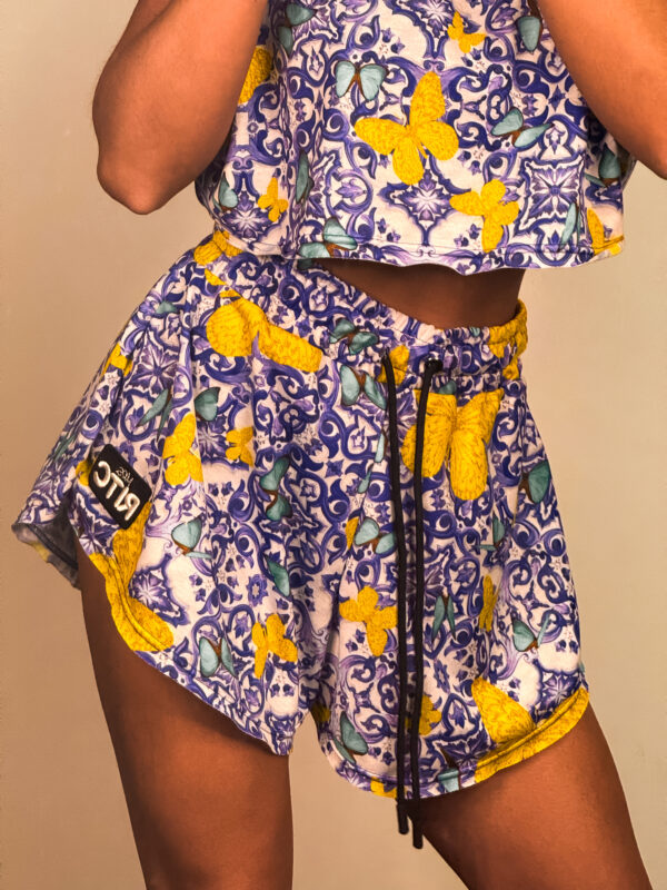 Βαμβακερό Shorts Melody Tropical Butterflies Print