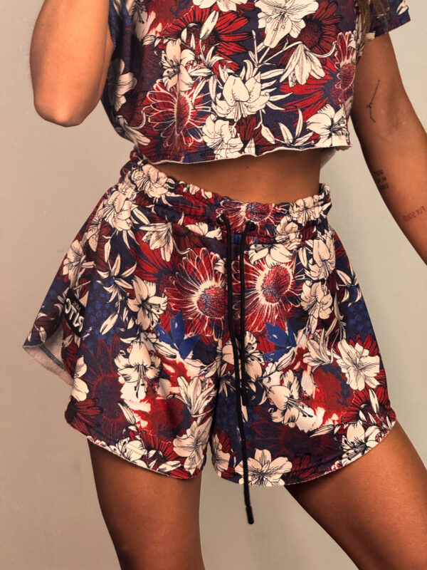Βαμβακερό Shorts Melody Tropical Floral Print