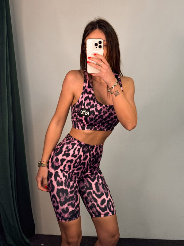 Σετ Κολάν Allison Pink Leopard Print