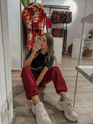 Benifer Bordeau Cotton Jumpsuit