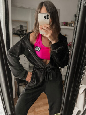 Ολόσωμη  Βελουτέ Φόρμα Mariah FullBody Black