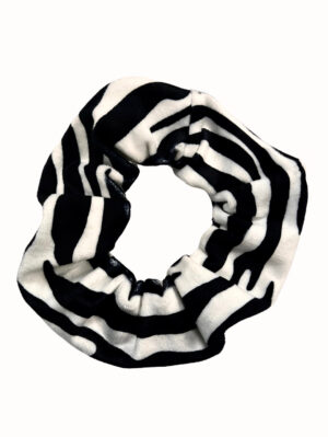 Scrunchie Daisy Zebra Print