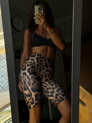 Ποδηλατικό Κολάν Alexia Leopard Print