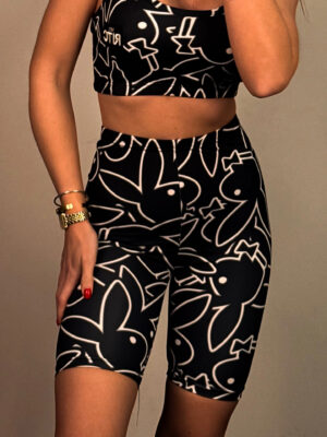 Ποδηλατικό Κολάν Alexia Playboy Bunny Print
