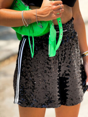 Black Sequin Apollo Boxing Shorts