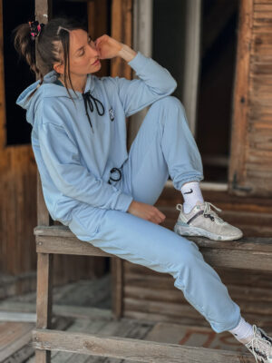 Emily Blue Ciel Cotton Set (Spring Fabric)