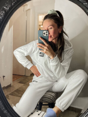 Emily White Cotton Set (Spring Fabric)