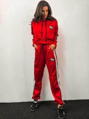 90's Shiny Vintage Set Giana Red