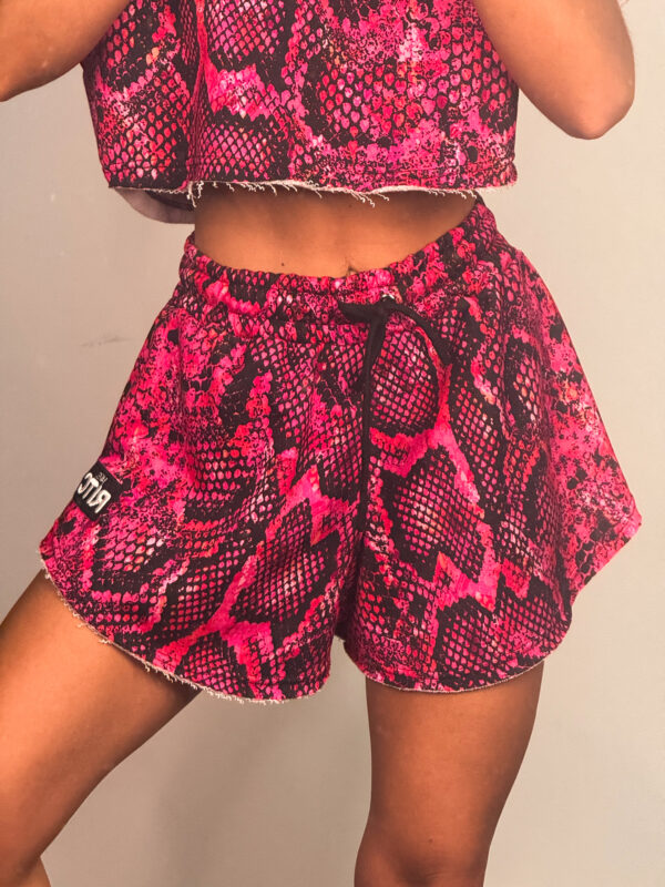 Βαμβακερό Shorts Melody Magenta Snake Skin Print
