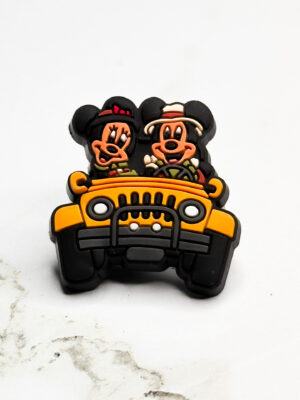 Disney's Minnie and Mickey in a Jeep Shoe Charm