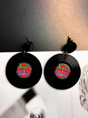 Σκουλαρίκια Vinyl