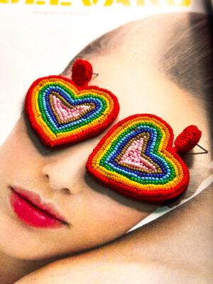 Σκουλαρίκια Colorful Heart