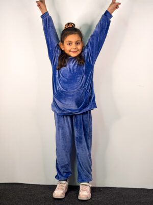 Kids Velvet Set Luna Blueberry