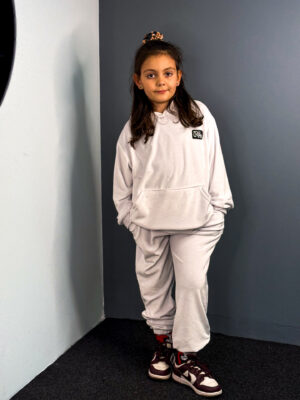 Kids Velvet Set Luna Coconut White