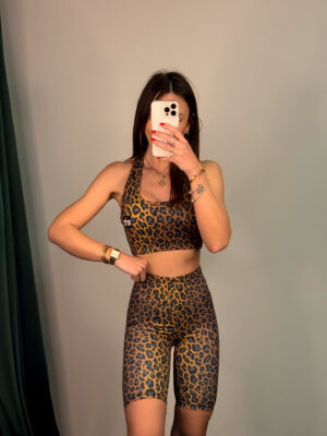 Σετ Κολάν Allison Golden Brown Leopard Print