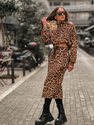 Fashion Limousine | Leopard Print Velvet Set Carla