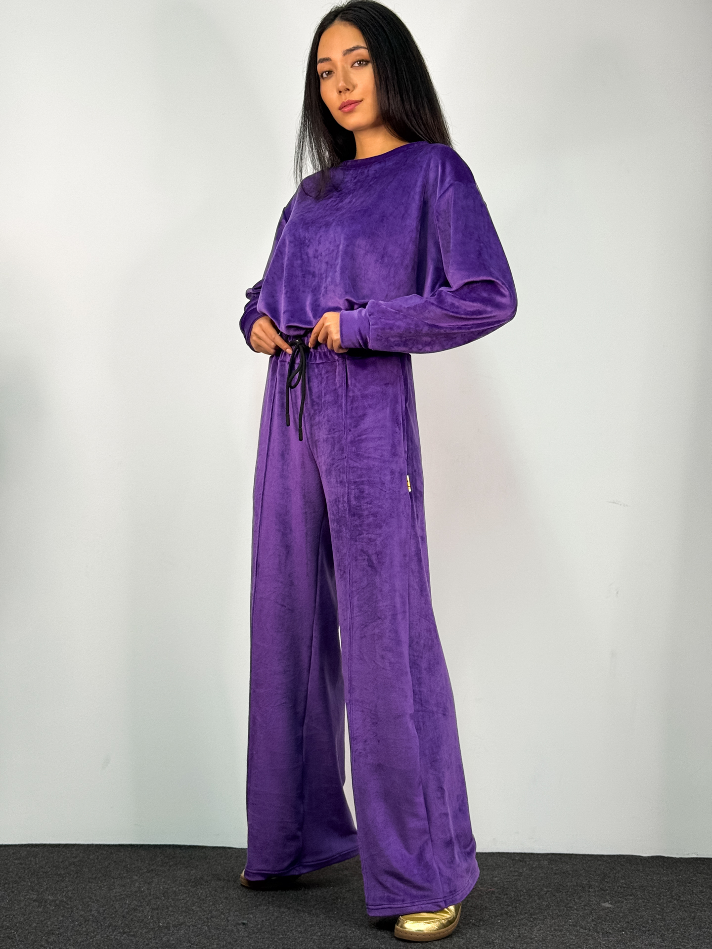 Fashion Limousine | Victoria Purple Velvet Set - Image 3