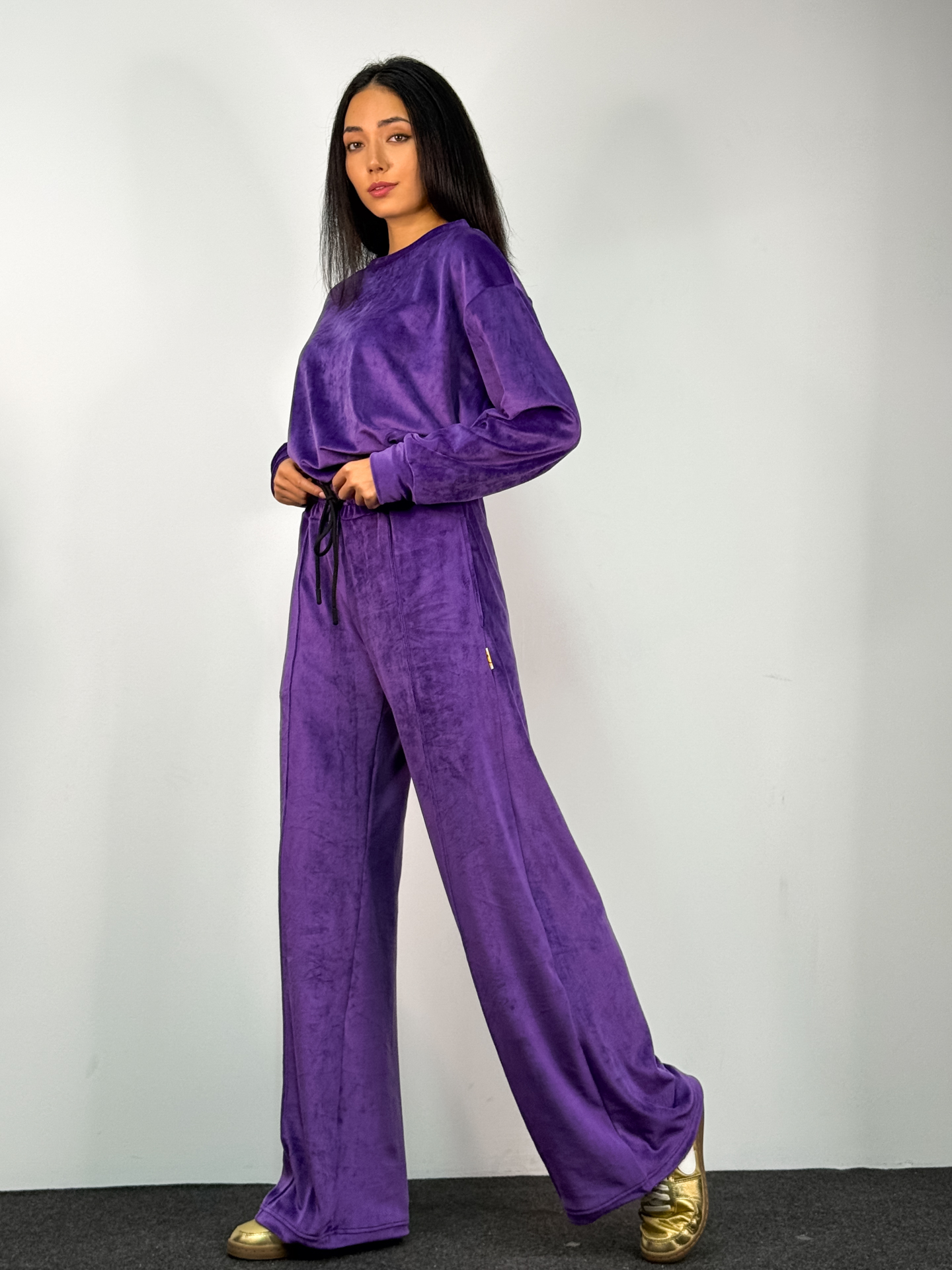 Fashion Limousine | Victoria Purple Velvet Set