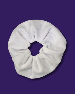 Scrunchie Daisy Coconut White