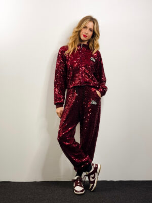 Sequin Set Drew Bordeaux
