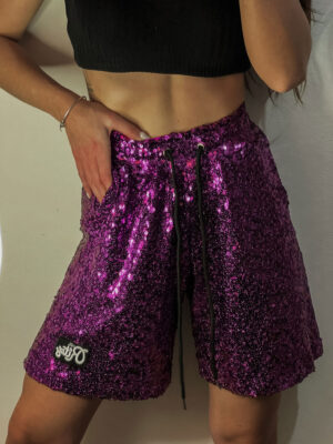 Shorts Sequin Melanie Purple
