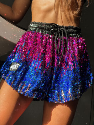 Shorts Παγιέτα Ruby Fuchsia Blue