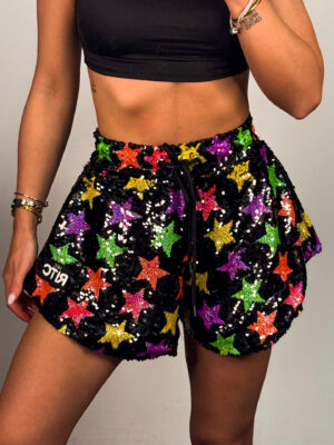 Shorts Sequin Ruby Multi Color Stars – LIMITED EDITION