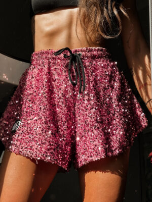 Shorts Παγιέτα Ruby Salmon Pink