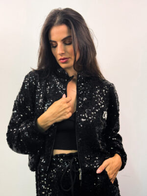 Sequin Cardigan Drew Black