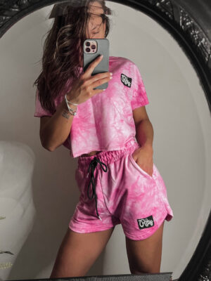 Βαμβακερό σετ Shorts Callie Pink