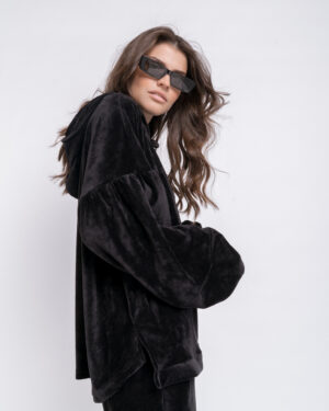 Total Black Cloud Velvet Set