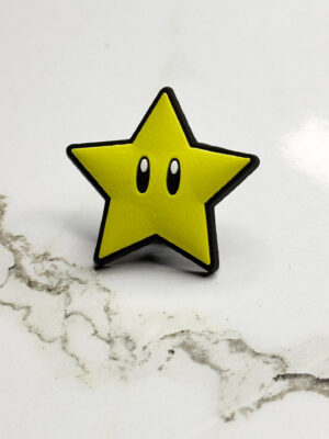 Super Mario Super Star Shoe Charm