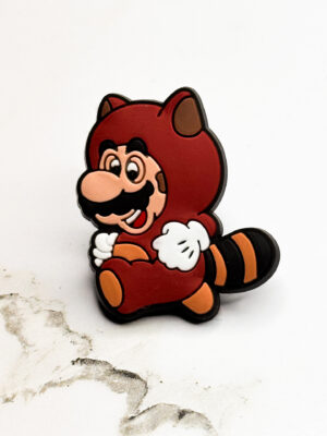 Super Mario Racoon Shoe Charm