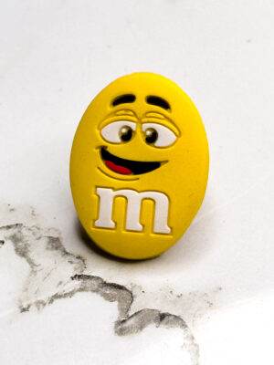 Yellow M&M Shoe Charm