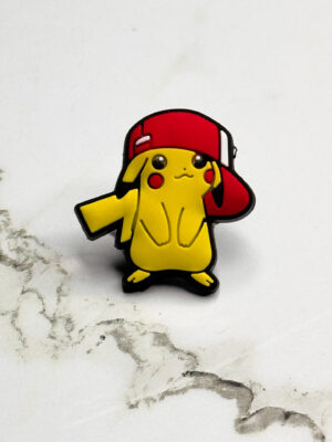 Pokemon Red Hat Pikachu Shoe Charm