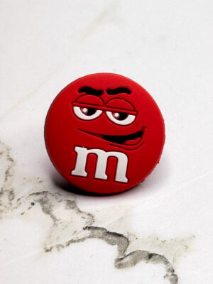 Red M&M Shoe Charm