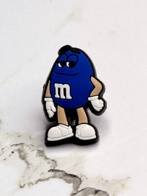 Blue M&M Shoe Charm