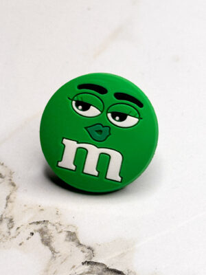 Green M&M Shoe Charm
