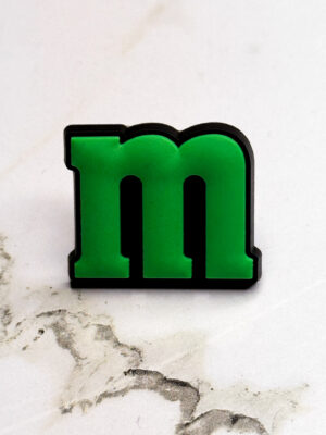 Green M from M&M's Shoe Charm