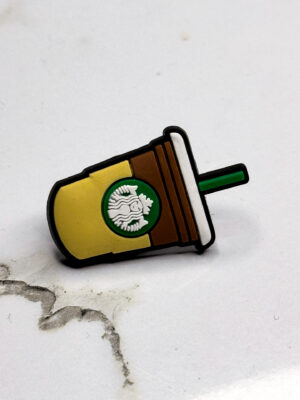 Two Color Starbucks Paper Cap Shoe Charm