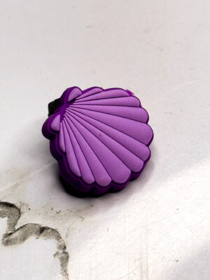 Purple Sea Shell Shoe Charm