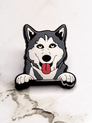 Husky Dog Shoe Charm