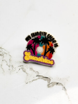 My Favorite Color is Sunshine Shoe Charm