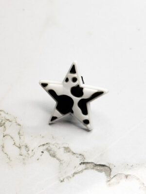 Dalmatian Pattern Star Shoe Charm