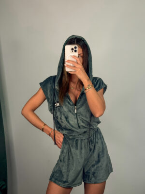 Velvet Jumpsuit Naomi Sage Green