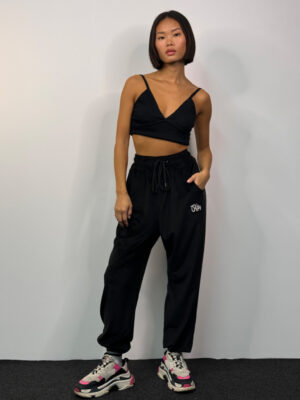 Velvet Pants Daisy Black