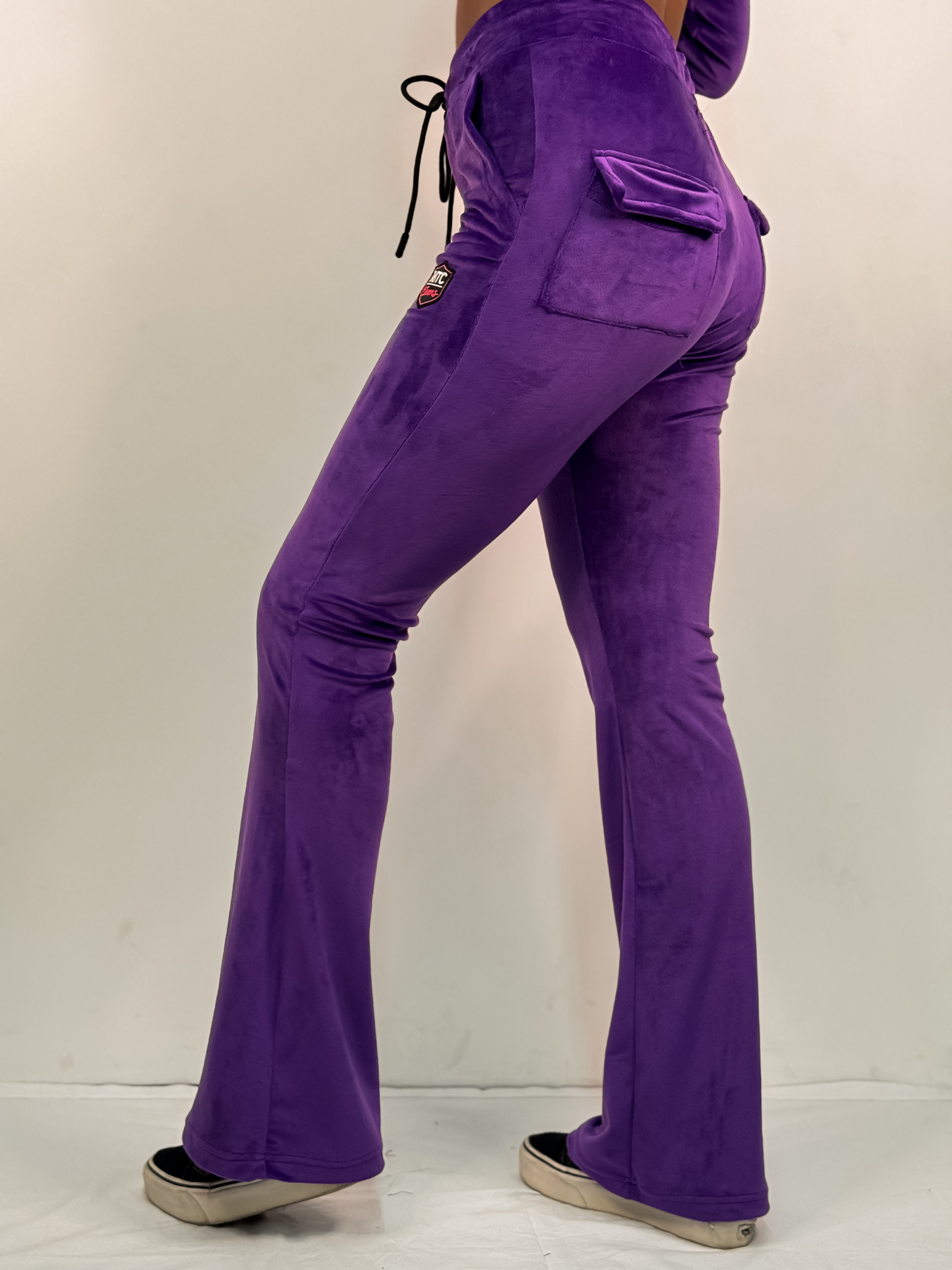 Βελουτέ Παντελόνι Vivian Purple - Image 5